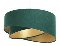 Lampa 45 cm do salonu sypialni wisząca asymetryczna zielona - Miniaturka zdjęcia nr 1