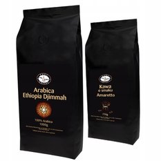 Kawa Ziarnista Etiopia 1kg Smakowa 250g KusyCoffee - Miniaturka zdjęcia nr 1