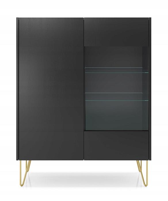 Witryna WT97 system HARMONY czarny grafit / marmur royal nr. 2