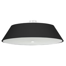 Plafon VEGA 70 czarny 25x70x70cm E27 nowoczesna lampa do salonu