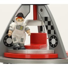 Rakieta 40 cm statek kosmiczny domek kosmos astronauta drewniany - Miniaturka zdjęcia nr 3