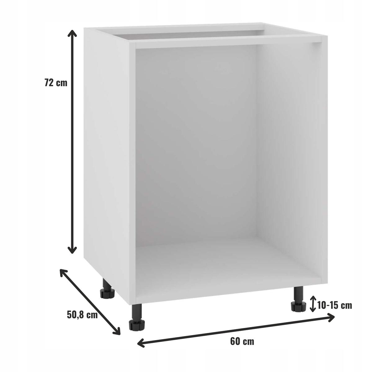 Korpus szafka kuchenna 51x82x60 cm dolna pod szuflady z akcesoriami biały do kuchni nr. 2