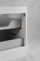 Szafka łazienkowa TREND 80 cm z regałem i blatem biały dąb craft - Miniaturka zdjęcia nr 14