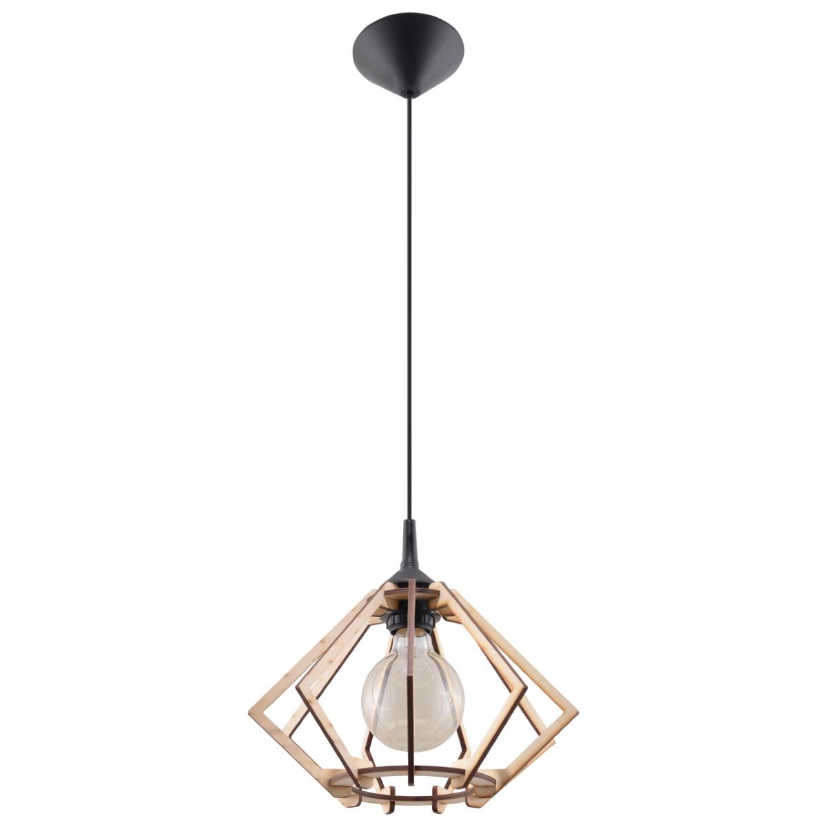 Lampa wisząca POMPELMO naturalne drewno 90x27.5x27.5cm nowoczesna E27 do salonu nr. 1