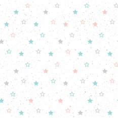 Tapeta Do Pokoju Dziecięcego PASTELOWE Gwiazdki 53x1000  - Miniaturka zdjęcia nr 8