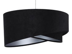 Lampa wisząca asymetryczna czarno-srebrna do salonu sypialni biura  - Miniaturka zdjęcia nr 2