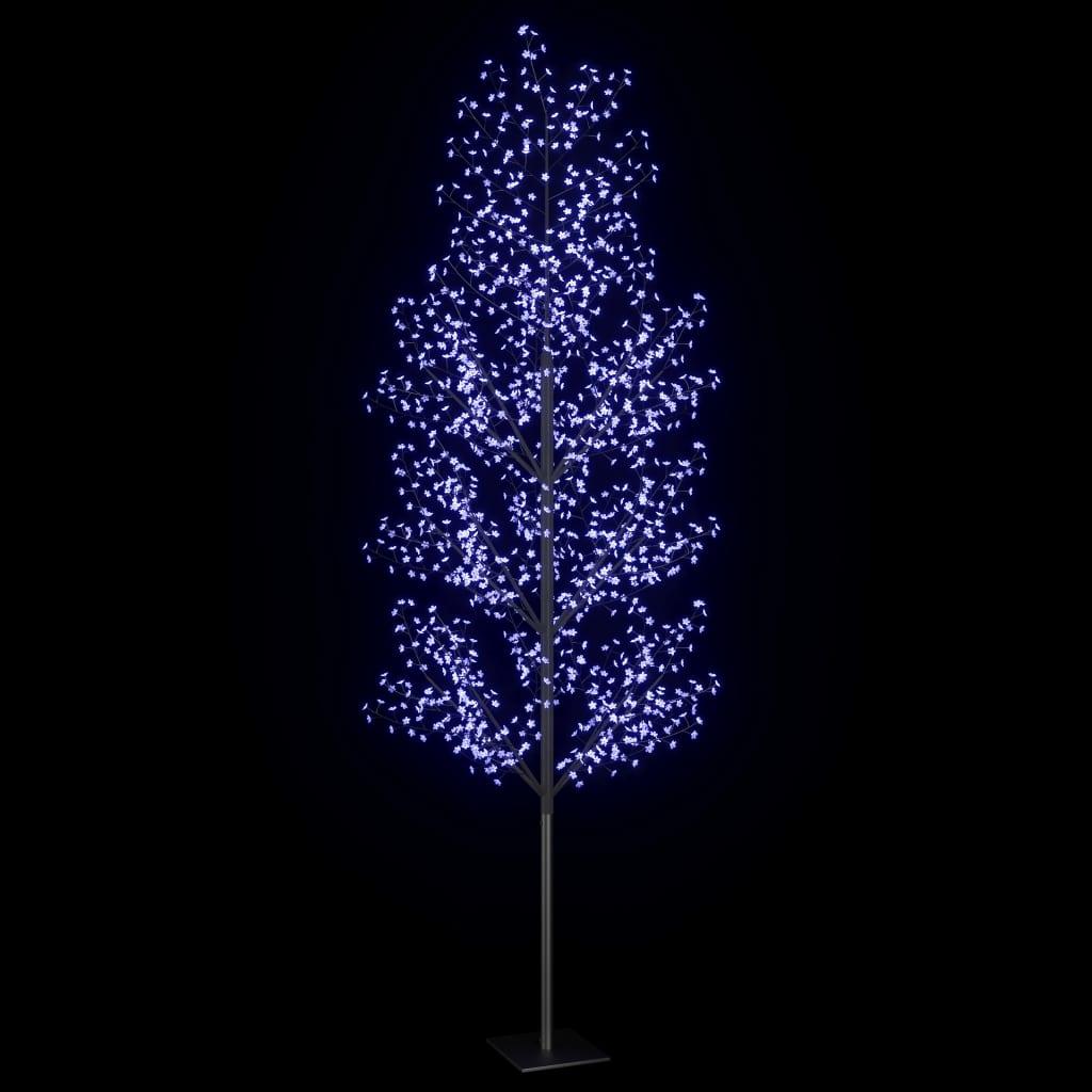 Drzewko świecące na niebiesko, 1200 LED, kwiat wiśni, 400 cm nr. 4