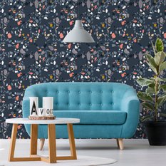 Tapeta nowoczesna imitacja betonu design do salonu  - Miniaturka zdjęcia nr 4