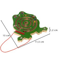 Zabawka labirynt magnetyczny kuleczki żaba gra  dla dziecka - Miniaturka zdjęcia nr 6