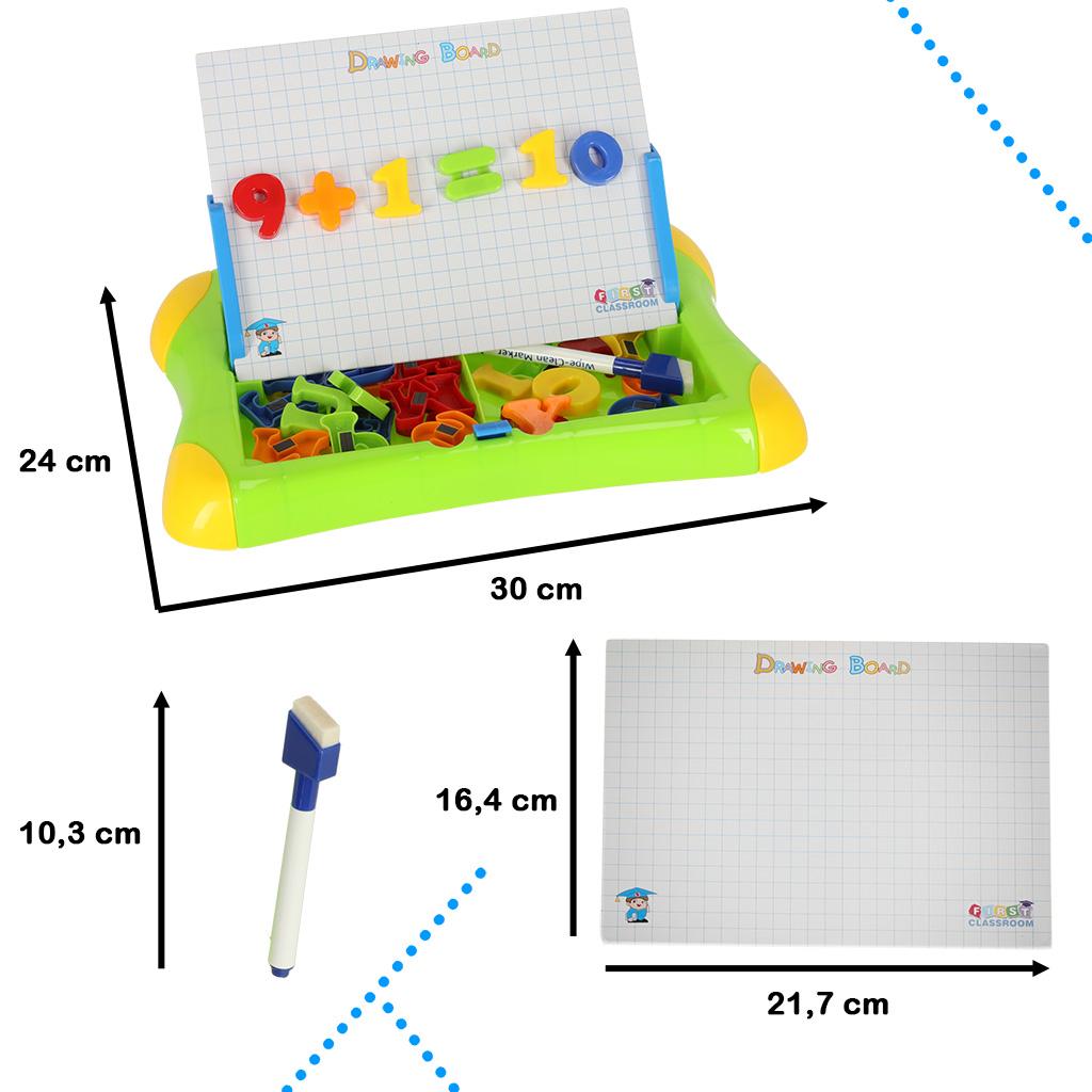 Tablica magnetyczna edukacyjna do nauki cyfry litery zielona nr. 2