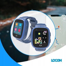 Zegarek Smartwatch opaska dla dziecka Locon Watch Video granatowy - Miniaturka zdjęcia nr 5