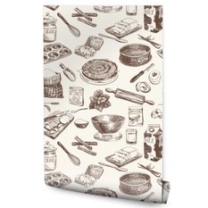 Tapeta słodycze ciasto mąka wanilia do kuchni  - Miniaturka zdjęcia nr 1