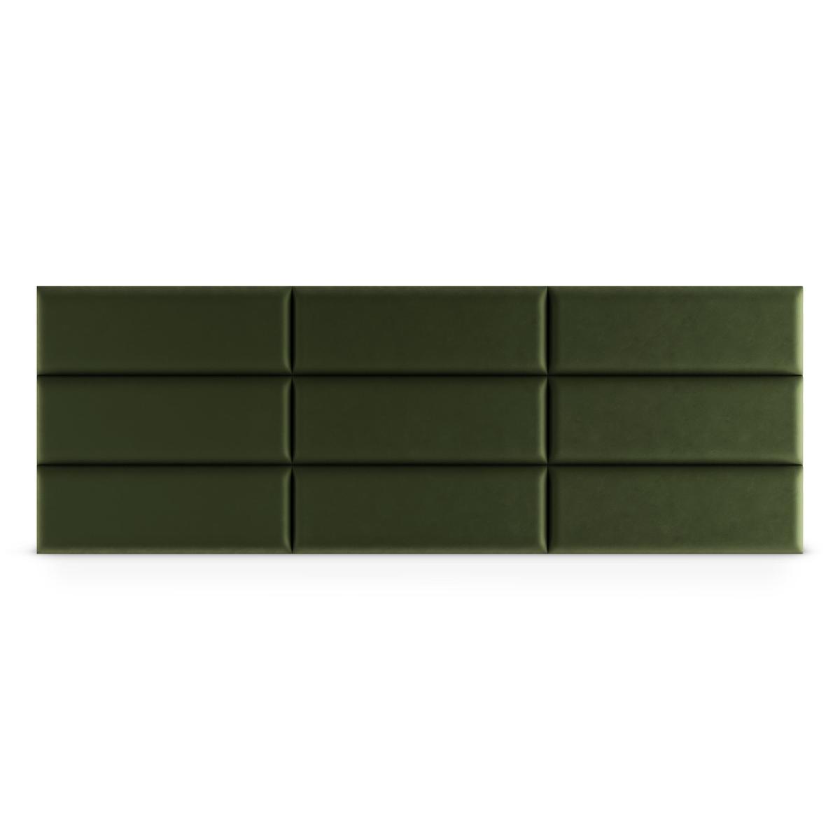  Panele tapicerowane  90x30 cm na ścianę magic velvet khaki nr. 4