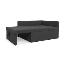 Sofa rozkładana dziecięca Viluś 108x81x78 cm narożnik jednoosobowy do pokoju z funkcją spania i przechowywania dla dzieci grafit - Miniaturka zdjęcia nr 6