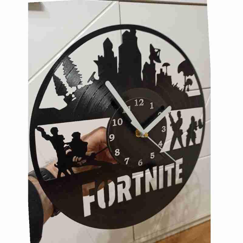 Zegar ścienny z płyty winylowej 30 cm Fortnite