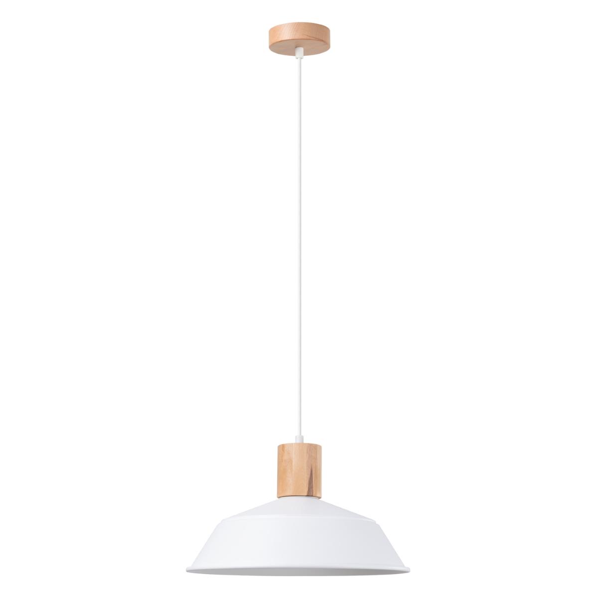 Lampa wisząca FANO biała 120x34x34cm nowoczesna E27 do salonu