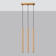 Lampa wisząca PASTELO 3L złota 115x5x30cm nowoczesna G9 do salonu - Miniaturka zdjęcia nr 2