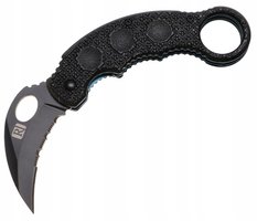 Nóż myśliwski 16 cm / 6 cm scyzoryk karambit piłkka składany turystyczny survivalowy - Miniaturka zdjęcia nr 1