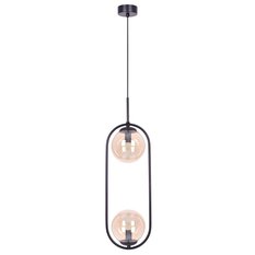 Lampa wisząca K-5121 VENTA 18.5x100x14 cm do salonu lub pokoju bursztynowy/czarny - Miniaturka zdjęcia nr 1