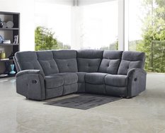 Sofa Lahti 180 cm do salonu z funkcją rozkładania ciemny popiel - Miniaturka zdjęcia nr 1