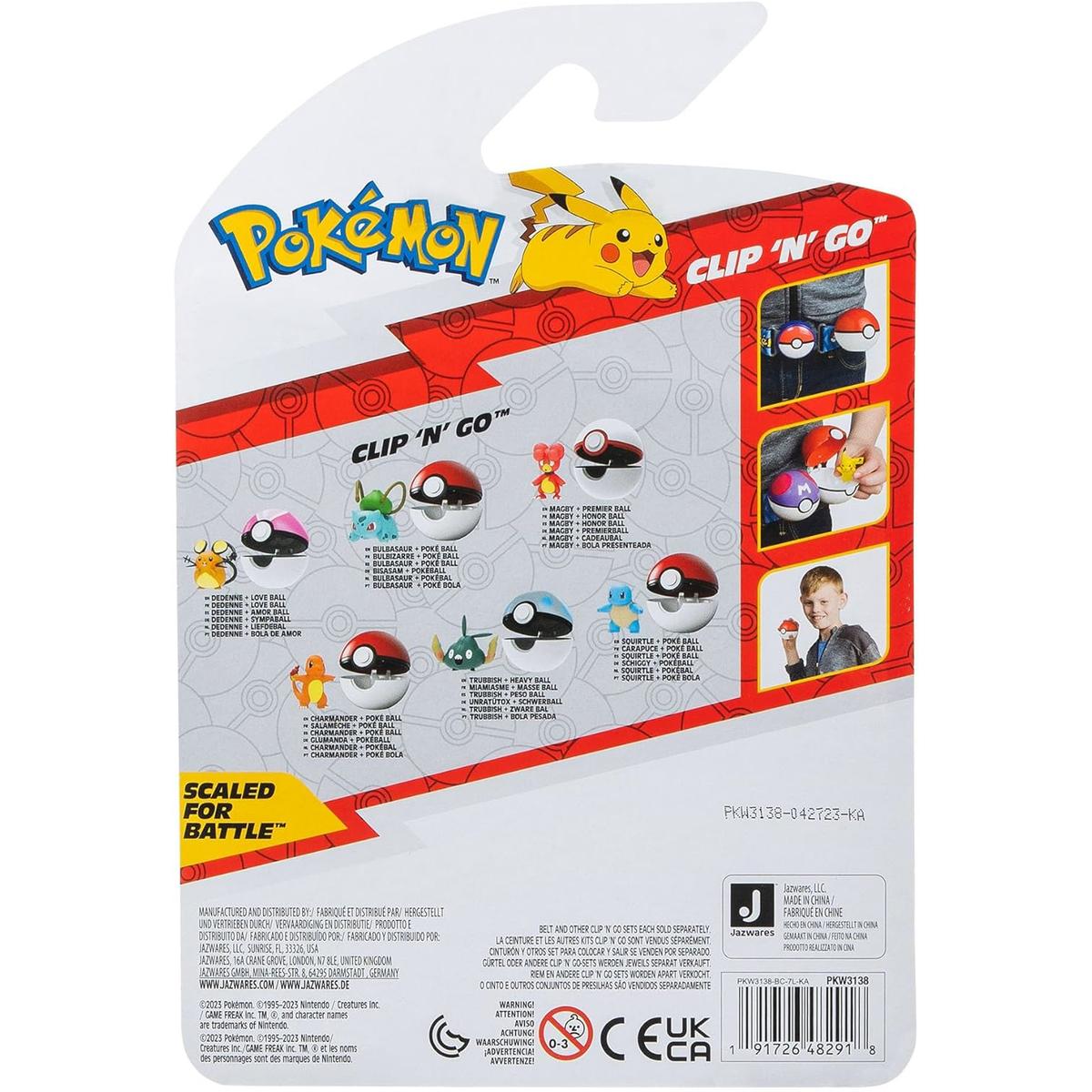 POKEMON CLIP 'N' GO ZESTAW JAZWARES ORYGINALNA FIGURKA DEDENNE + LOVE BALL nr. 3