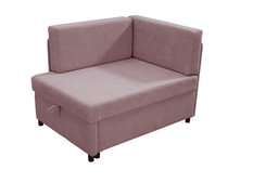 Łóżko rozkładane Viluś 106x75x80 cm sofa narożnik jednoosobowy do pokoju z funkcją spania i przechowywania różowy - Miniaturka zdjęcia nr 2