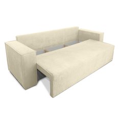 Kanapa rozkładana Verona 248x52x93 cm wersalka z funkcją spania i pojemnikiem sprężyny bonell sztruks beżowa do salonu WERONA - Miniaturka zdjęcia nr 5