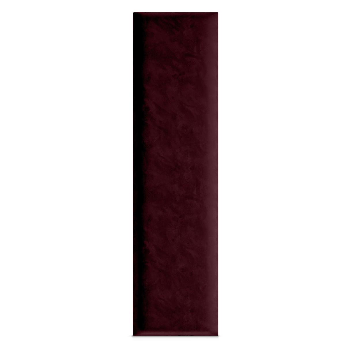 Panele tapicerowane  80x20 cm na ścianę prostokąt bordowy nr. 2