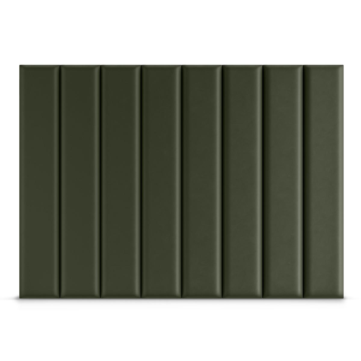 Panele tapicerowane 90x15 cm na ścianę wezgłowie khaki nr. 4