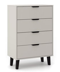 Komoda Scandi 102,5x70x39 cm do salonu sypialni slim kaszmir - Miniaturka zdjęcia nr 1