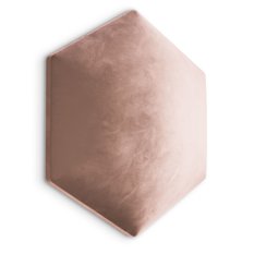 Panele tapicerowane 26x30 hexagon magic velvet różowy - Miniaturka zdjęcia nr 1