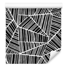 Tapeta W Rolce Czarno-Białe ABSTRAKCYJNE Wzory 3D 53x1000  - Miniaturka zdjęcia nr 6