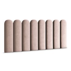Panele tapicerowane 20x80 cm na ścianę płotek pudrowy róż magic velvet - Miniaturka zdjęcia nr 1