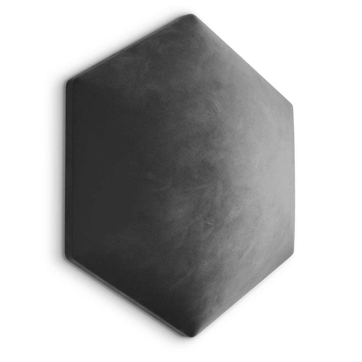 Panele tapicerowane 26x30 hexagon magic velvet grafitowy