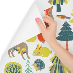 Tapeta dla dzieci – Leśne zwierzęta, styl nowoczesny  - Miniaturka zdjęcia nr 3