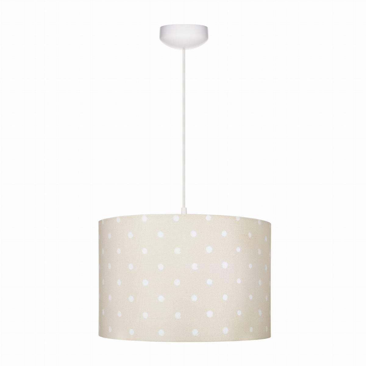 Lampa Wisząca LOVELY DOTS 35x35x23 cm do pokoju dziecka beżowa