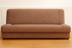 Wersalka LUSI 188x85x90 cm kanapa rozkładana z funkcją spania i pojemnikiem brązowa - Miniaturka zdjęcia nr 1