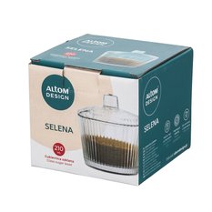 Szklana cukiernica ryflowana Selena 210 mlcukierniczka w prążki Altom Design - Miniaturka zdjęcia nr 3