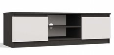 Szafka RTV Malwa 36x120x40 cm stolik pod telewizor antracyt biały - Miniaturka zdjęcia nr 1