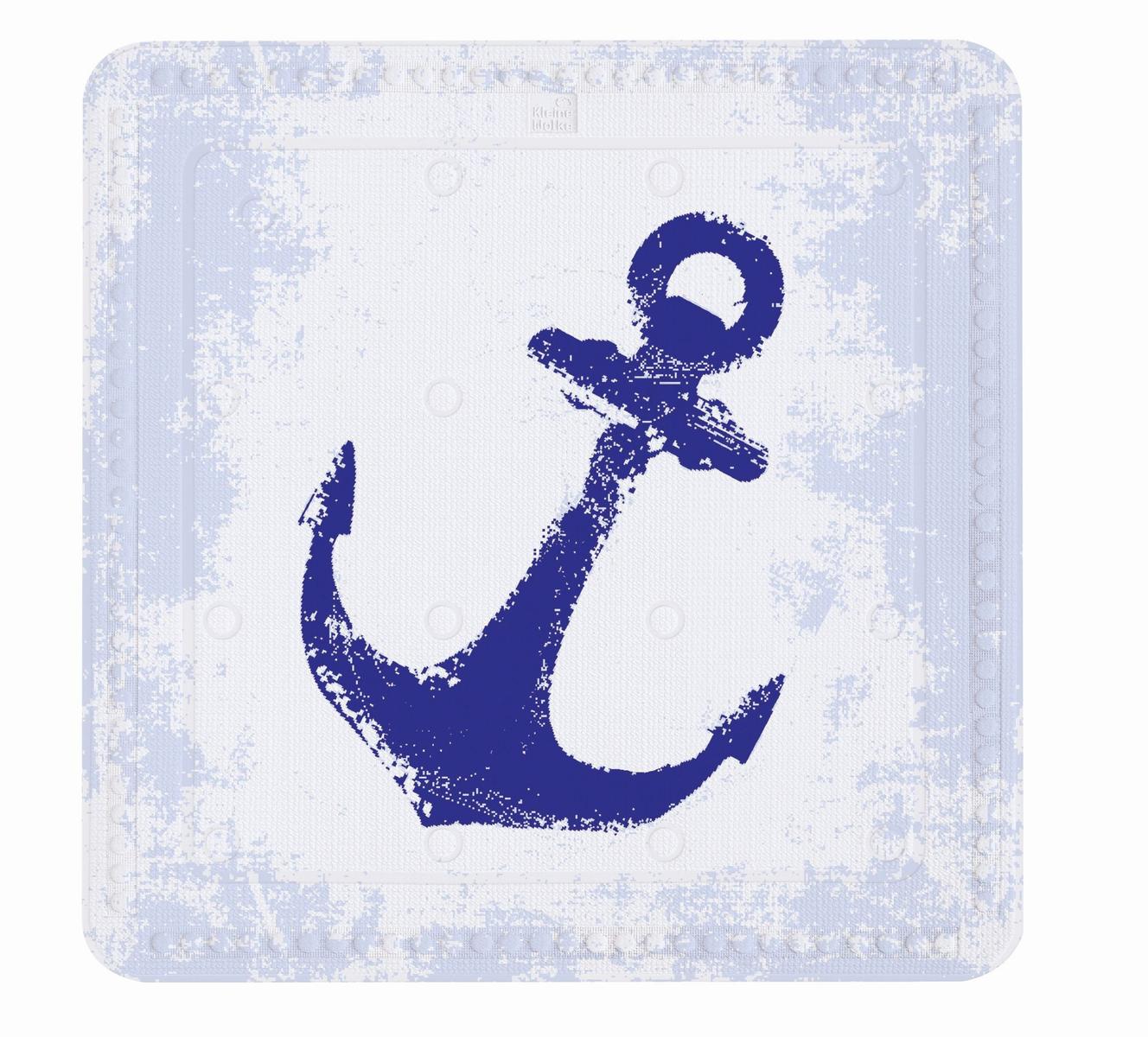 Mata bezpieczeństwa pod prysznic Anchor 55x55 cm Kleine Wolke niebieski 