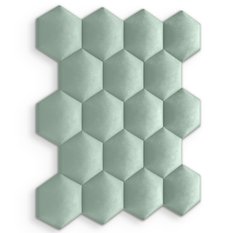 Panele tapicerowane 35x40 na ścianę hexagon miętowy - Miniaturka zdjęcia nr 5