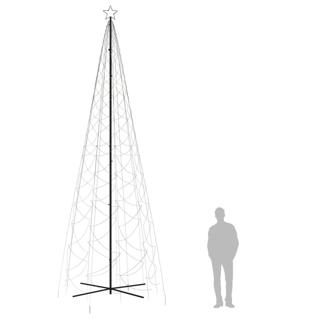 Choinka stożkowa 170x500  cm 1400 ciepłych białych LED świąteczna do ogrodu nr. 9