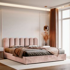 Panele tapicerowane 30x80 cm na ścianę płotek różowy magic velvet  - Miniaturka zdjęcia nr 5