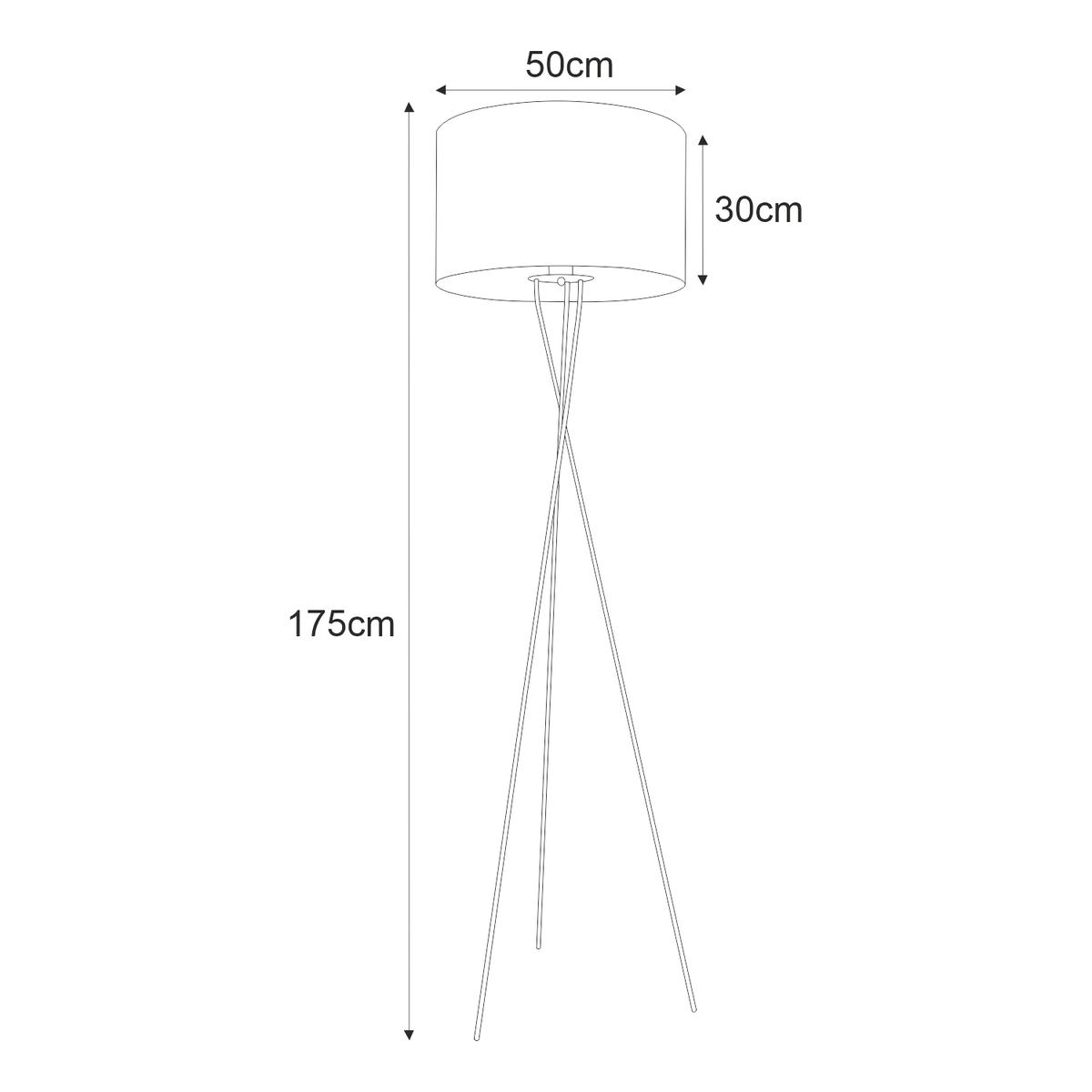 Lampa podłogowa K-4329 AURO 50x175x50 cm do salonu lub pokoju czarny/złoty nr. 2