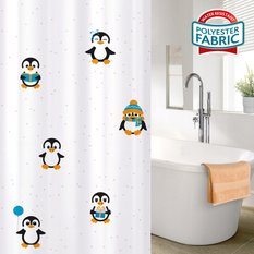 Tatkraft Funny Penguins tekst. zasłona prysznicowa - Miniaturka zdjęcia nr 7