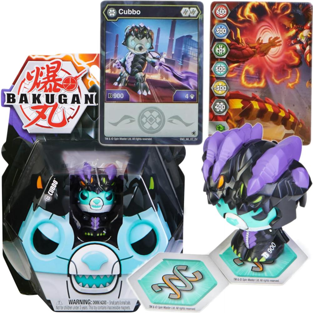 BAKUGAN SPIN MASTER CZARNY DARKUS NILLIOUS CUBBO 