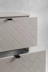 Szafka łazienkowa 80x46x60,7 cm wisząca pod umywalke kaszmir do łazienki - Miniaturka zdjęcia nr 6