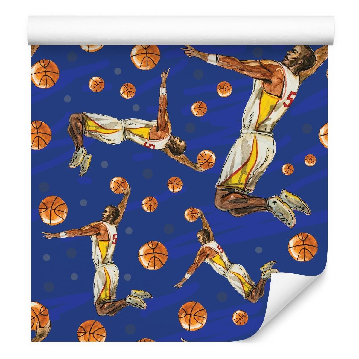 Tapeta KOSZYKÓWKA Piłki Sport Koszykarze Akwarela  nr. 6