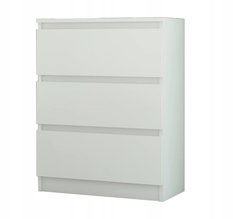 Komoda MODERN 70x40 cm biała z szufladami do biura sypialni lub salonu