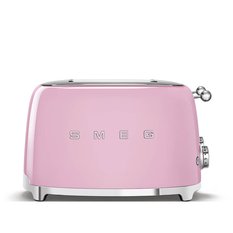 Toster SMEG 30x33x20 cm 50's Style na 4 kromki osobno pastelowy róż do kuchni - Miniaturka zdjęcia nr 3